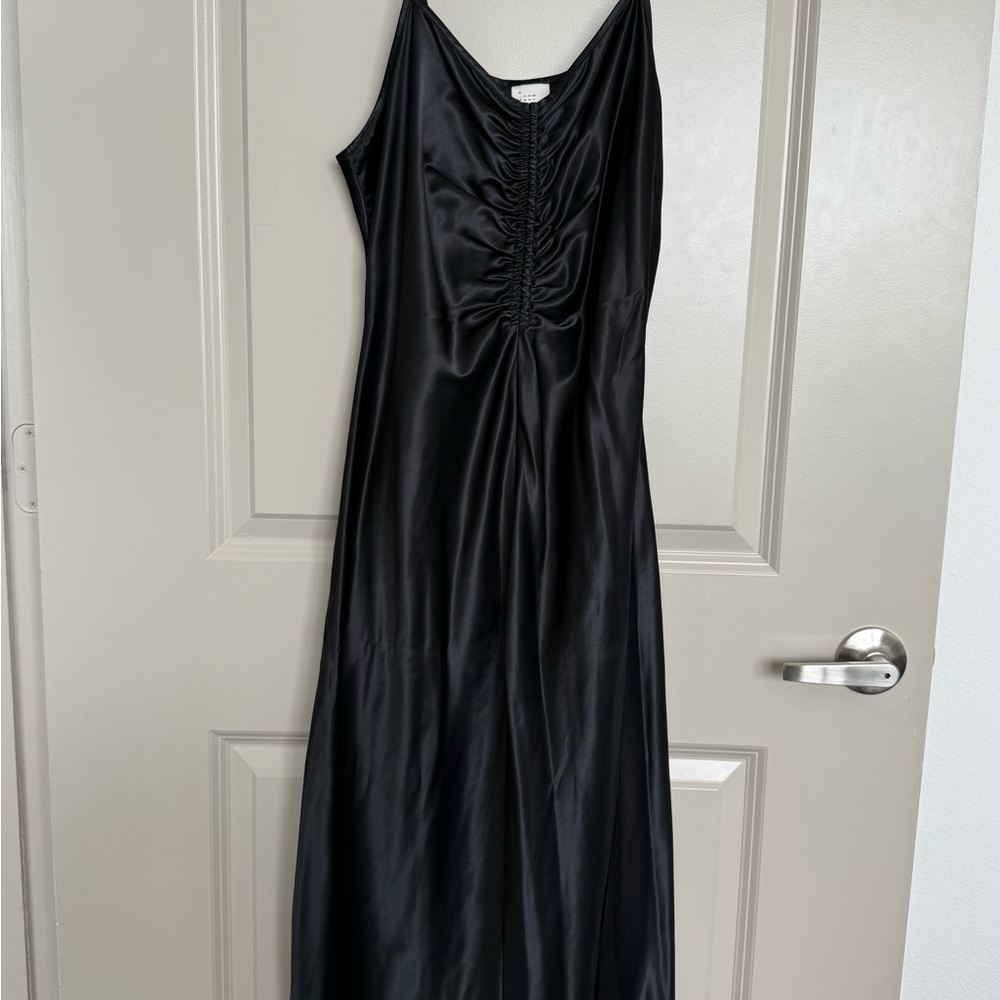 Target Elegant Black Satin Dress